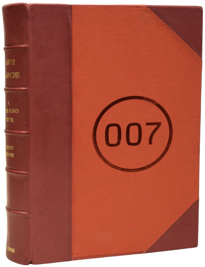 Item #73548 Carte Blanche. A James Bond Novel. Jeffery DEAVER, born 1950.