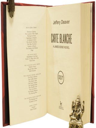 Carte Blanche. A James Bond Novel.