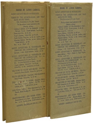 Alice's Adventures in Wonderland [and] Through the Looking-Glass, and What Alice Found There.
