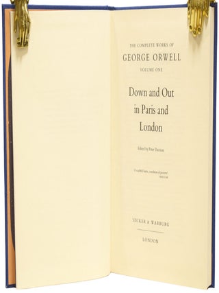 The Complete Works of George Orwell. Introduction and Textual Notes by Peter Davison.