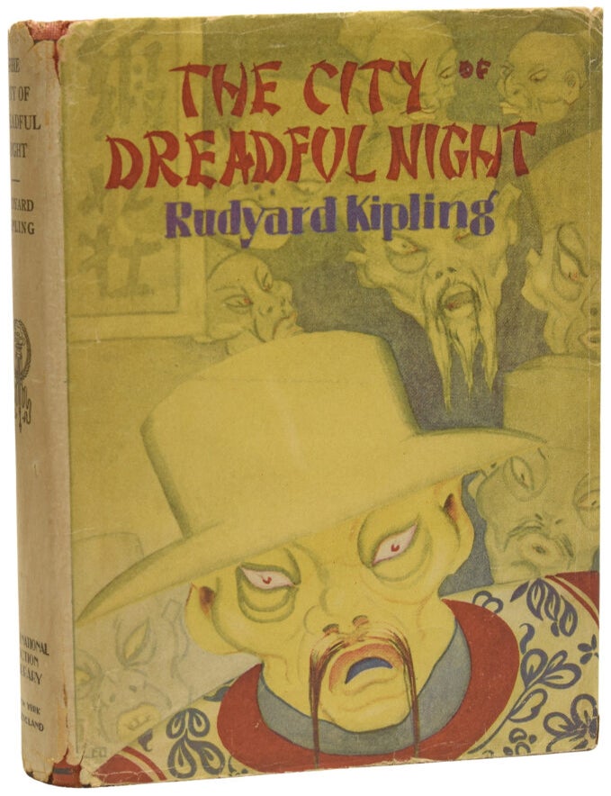 Item #73679 The City of Dreadful Night. Rudyard KIPLING.