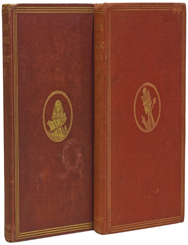 Item #73684 Alice's Adventures in Wonderland [and] Through the Looking-Glass, and What Alice Found There. Lewis CARROLL, Charles Lutwidge DODGSON, John TENNIEL.