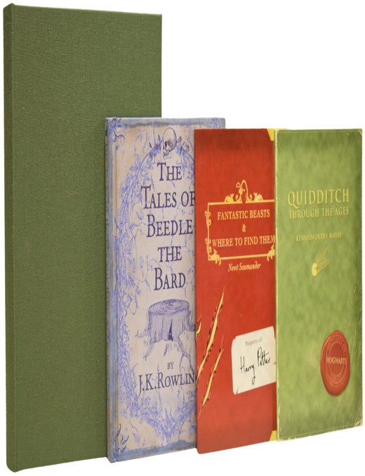 Item #73824 Quidditch Through the Ages [with] Fantastic Beasts and Where to Find Them [and] Beedle The Bard [Harry Potter Series]. J. K. ROWLING, born 1965.