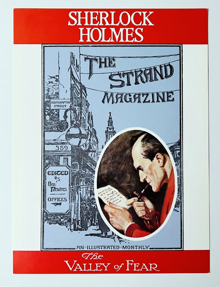 Item #73855 [POSTER SET] Sherlock Holmes in The Strand: Abbey Grange. The Man With the Twisted Lip. The Hound of the Baskervilles. The Valley of Fear. in The Strand Magazine. Arthur Conan DOYLE, Sidney PAGET, Sir.