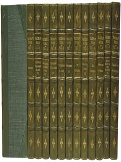 Item #73933 The Works of William Thackeray. With illustrations by the Author, George Cruikshank...