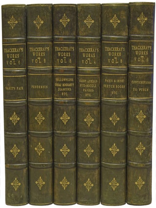 The Works of William Thackeray. With illustrations by the Author, George Cruikshank and John Leech. Including: Vanity Fair, Pendennis, Barry Lyndon, etc.