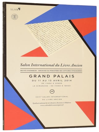 Item #73989 Programme for the 2014 International Antiquarian Book Fair, Grand Palais, Paris....