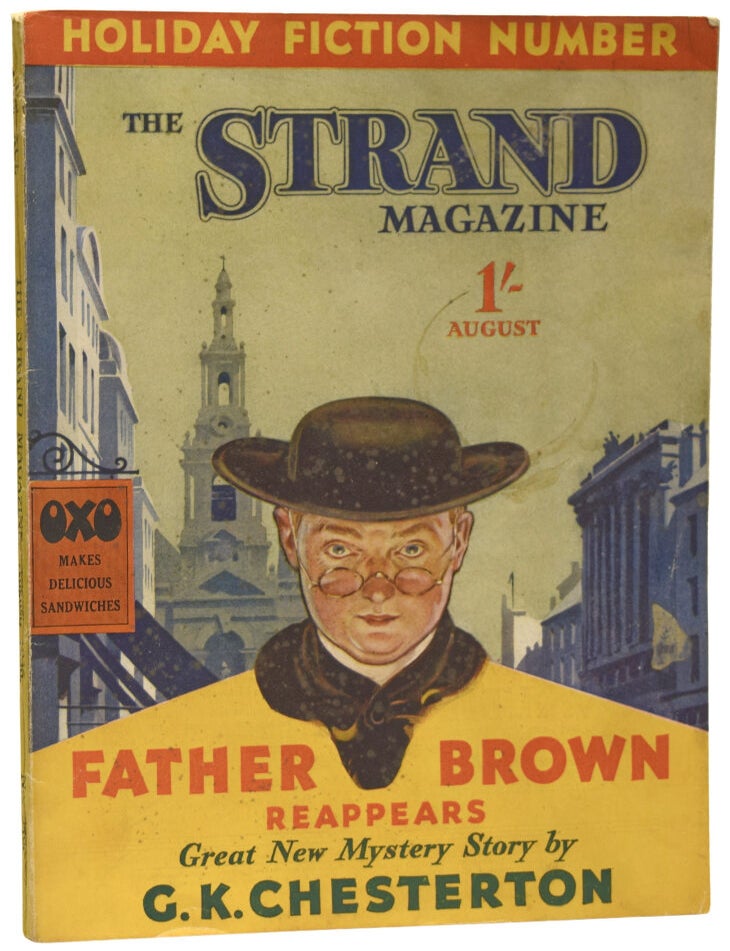 Item #74398 contribute to... The Strand Magazine. Issue 548. 'The Vampire of the Village' (A Father Brown story). ORIGINAL ISSUE IN WRAPPERS. G. K. CHESTERTON, Margery, ALLINGHAM.