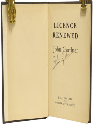 Licence Renewed. James Bond 007.