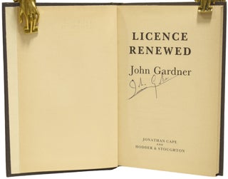 Licence Renewed. James Bond 007.