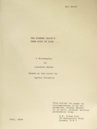 [Screenplay] The Mirror Crack'd From Side To Side. Film script.