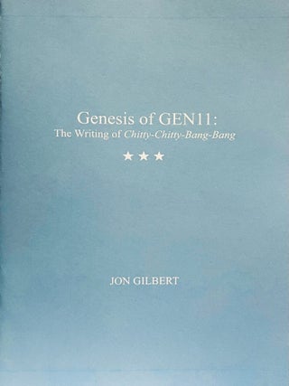 Item #74527 Genesis of GEN11. The Writing of Chitty-Chitty-Bang-Bang. Ian Fleming / bibliography,...