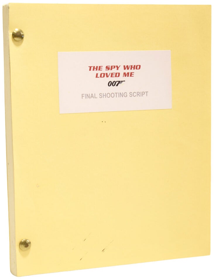 Item #74537 [Screenplay] The Spy Who Loved Me. Film script. Ian Fleming / Bondiana, Christopher WOOD.
