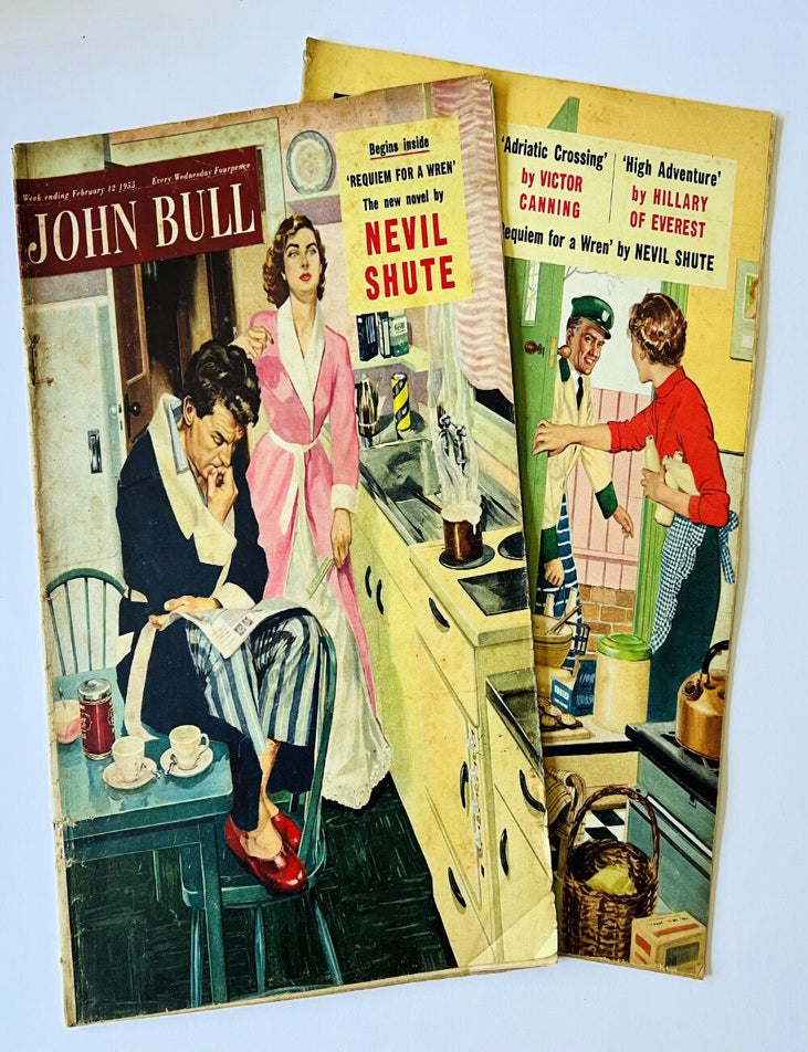 Item #74578 Requiem for a Wren [in] John Bull Magazine. Nevil SHUTE, Edmund HILLARY.