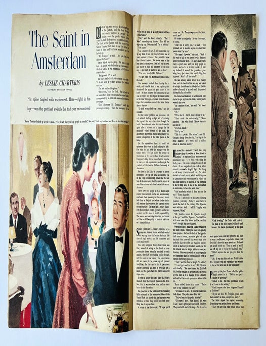 Item #74581 The Saint in Amsterdam [in] John Bull Magazine. Leslie CHARTERIS.