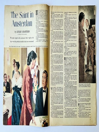 Item #74581 The Saint in Amsterdam [in] John Bull Magazine. Leslie CHARTERIS
