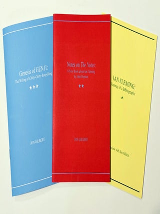 Ian Fleming: Journey of a Bibliography [together with] Notes on The Notes [and] Genesis of GEN11: The Writing of Chitty-Chitty-Bang-Bang (three-volume bundle).