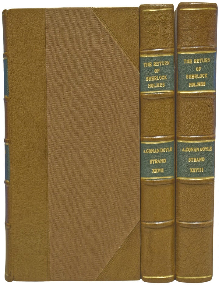Item #74651 The Return of Sherlock Holmes [in] The Strand Magazine. Volumes 26, 27 and 28, complete. Also featuring: Dixon's Return [and] The Ebony Box [and] Eyes of Terror [and] Gervais of Blois [and] The Iron Maiden [and] The King and I [and] The Land Ironclads [and] Lawyer Quince [and] Liar and an Elephant [and] The Phoenix and the Carpet [and] Point of Law [and] The Country of the Blind [and] Dialstone Lane [and] Echo [and] Golden Bars [and] Sadi the Fiddler [and] Billy the King [and] The Diver's Story [and] The Girl on the Sands [and] An Irish Gentleman [and] The Messenger in Mufti [and] The Mistress of the Chateau [and] The Ring and the Lamp [and] A Splendid Rogue [and] The Temptation of Samuel Burge [and] That Brute Simmons. Richard Bernard HELDMANN, Arthur MORRISON, Sidney PAGET, Arthur Conan DOYLE, W. W. JACOBS, A. E W. MASON, L. T. MEADE, Max PEMBERTON, H. G. WELLS, Barry PAIN, E. NESBIT, William Somerset MAUGHAM, Richard MARSH, Elizabeth Thomasina Meade SMITH.