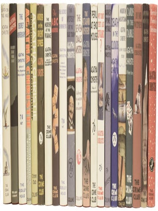 The Agatha Christie Book Collection. Harper Collins' COMPLETE facsimile series: The Mysterious Affair at Styles; The Secret Adversary; The Murder on the Links; The Man in the Brown Suit; The Secret of Chimneys; The Murder of Roger Ackroyd; The Big Four; The Mystery of The Blue Train; The Seven Dials Mystery; Murder at The Vicarage; The Sittaford Mystery; Peril at End House; Lord Edgware Dies; Murder on the Orient Express; Why Didn't They Ask Evans?; Three Act Tragedy; Death in the Clouds; The A.B.C. Murders; Murder in Mesopotamia; Cards on the Table; Dumb Witness; Death on the Nile; Appointment with Death; Hercule Poirot's Christmas; Murder Is Easy; And Then There Were None; Sad Cypress; One, Two, Buckle My Shoe; Evil Under the Sun; N or M?; The Body in the Library; Five Little Pigs; The Moving Finger; Towards Zero; Death Comes as the End; Sparkling Cyanide; The Hollow; Taken at the Flood; Crooked House; A Murder Is Announced; They Came to Baghdad; Mrs McGinty's Dead; They Do It with Mirrors; After the Funeral; A Pocketful of Rye; Destination Unknown; Hickory Dickory Dock; Dead Man's Folly; 4.50 From Paddington; Ordeal by Innocence; Cat Among the Pigeons; The Pale Horse; The Mirror Crack'd from Side to Side; The Clocks; A Caribbean Mystery; At Bertram's Hotel; Third Girl; Endless Night; By the Pricking of My Thumbs; Hallowe'en Party; Passenger to Frankfurt; Nemesis; Elephants Can Remember; Postern of Fate; Curtain; Sleeping Murder; Poirot Investigates; Partners in Crime; The Mysterious Mr Quin; The Thirteen Problems; The Hound of Death; The Listerdale Mystery; Parker Pyne Investigates; Murder in the Mews; The Labours of Hercules; The Adventure of the Christmas Pudding; Poirot's Early Cases; Miss Marple's Final Cases; Problem at Pollensa Bay; While the Light Lasts; Witness for the Prosecution and Selected Plays; Appointment with Death and Other Plays; The Mousetrap; An Autobiography, Parts I and II.