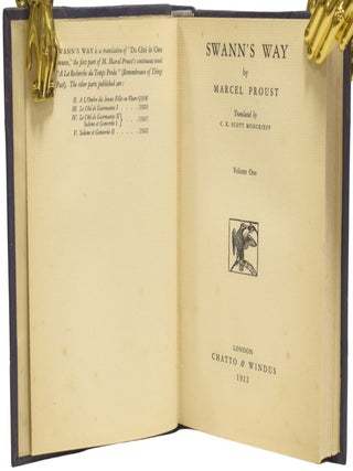 Remembrance of Things Past [&Agrave; la Recherche du Temps Perdu / In Search of Lost Time]. Swann's Way; The Guermantes Way; Cities of the Plain; Within a Budding Grove; The Captive; Time Regained; The Sweet Cheat Gone. Translated into English by C.K. Scott Moncrieff.