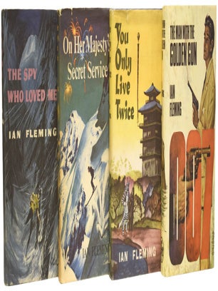 Complete UK Book Club Editions of Ian Fleming's James Bond Novels. Comprising: Live and Let Die, Diamonds Are Forever, From Russia With Love, Dr. No, Goldfinger, For Your Eyes Only (short stories inc. From A View To A Kill, Quantum of Solace), Thunderball, The Spy Who loved Me, On Her Majesty's Secret Service, You Only Live Twice, The Man with the Golden Gun.