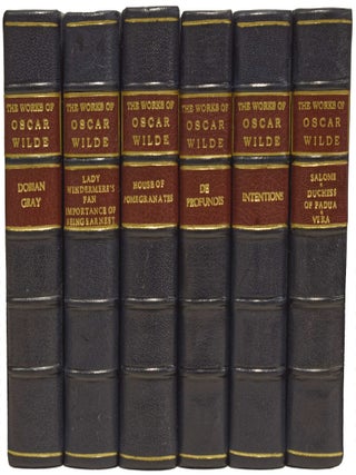 The Works of Oscar Wilde: The Picture of Dorian Gray; Lady Windermere's Fan and The Importance of Being Earnest; A House of Pomegranates and A Happy Prince and Other Tales; De Profundis; Intentions; Salome, The Duchess of Padua, and Vera; A Woman of No Importance and An Ideal Husband; Lord Arthur Savile's Crime and The Portrait of Mr. W.H. and Other Stories; Essays and Stories; Poems in Prose; What Never Dies, A Romance by Barbey D'Aurevilly; Poems; Epigrams; Essays, Criticisms and Reviews; His Life.