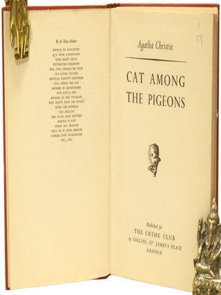 Cat Among the Pigeons: Associated British Picture Corporation (ABPC) reader's report, unfavourably assessing the novel's potential for film adaptation, together with a First Edition book.