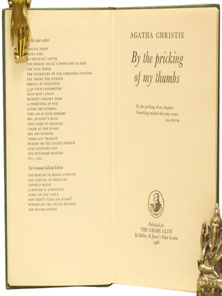 By The Pricking Of My Thumbs.