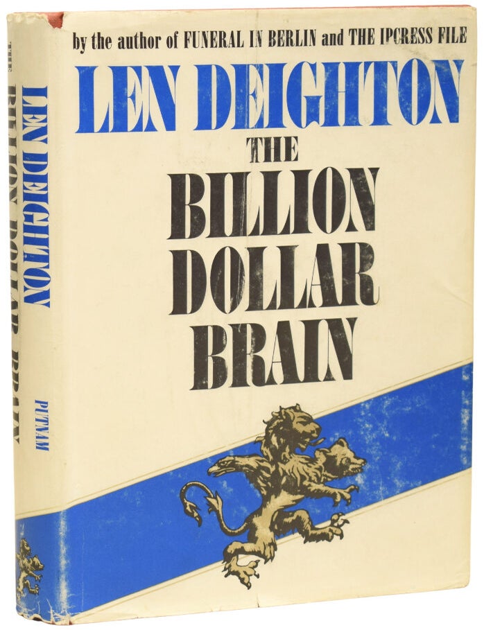 Item #75385 The Billion Dollar Brain. Len DEIGHTON, born 1929.