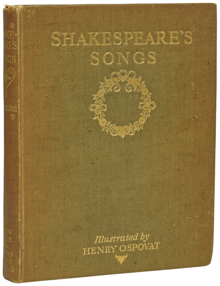 Item #75458 Shakespeare's Songs, With Drawings by Henry Ospovat. William SHAKESPEARE.
