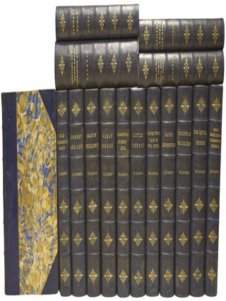 Item #75484 The Works of Charles Dickens. PHIZ, SEYMOUR, CRUIKSHANK, illustrators etc., Charles...