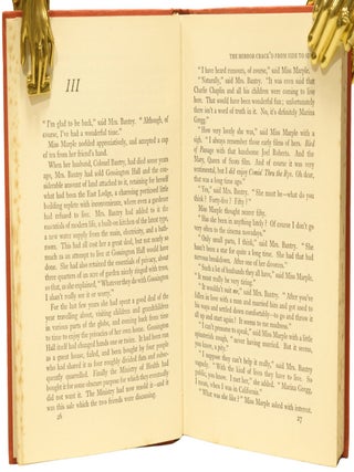 The Mirror Crack'd From Side To Side. Associated British Picture Corporation (ABPC) reader's report, unfavourably assessing the novel's potential for film adaptation, together with a First Edition book.