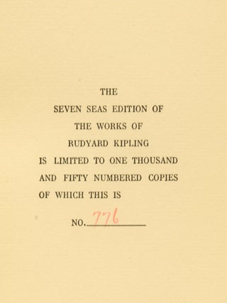The Jungle Book [and] The Second Jungle Book. Volumes XI and XII of The Seven Seas edition of the Works of Rudyard Kipling.
