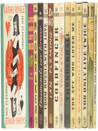 Item #75709 Complete James Bond series comprising Casino Royale (1959 printing), Live and Let Die...