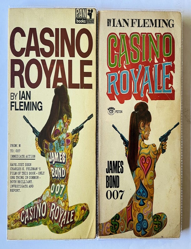 Item #75723 Casino Royale. Film tie-in editions [2 copies]. Ian Lancaster FLEMING.