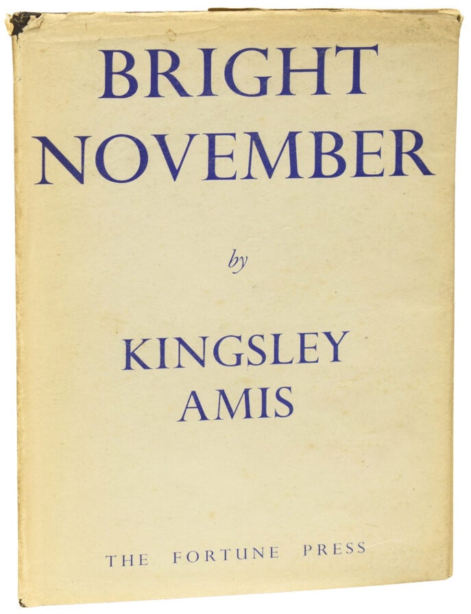Item #75888 Bright November. Kingsley AMIS, Sir.