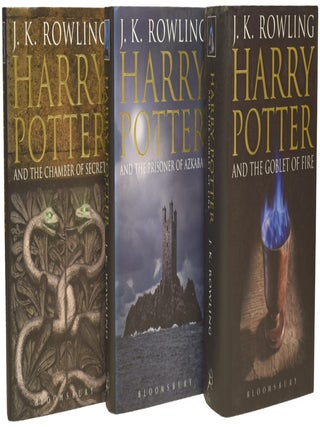 Harry Potter Series, Complete UK Adult hardback set. Being: The Philosopher's Stone; The Chamber of Secrets; The Prisoner of Azkaban; The Goblet of Fire; The Order of The Phoenix; The Half-Blood Prince; The Deathly Hallows.