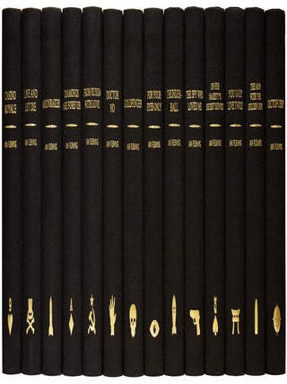 Item #75946 Clamshell Boxes for Ian Fleming's James Bond Novels. Ian Lancaster FLEMING