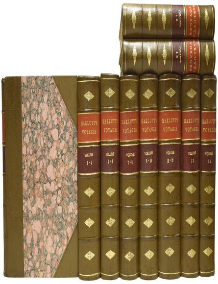 Item #76128 The Principal Navigations Voyages Traffiques and Discoveries of the English Nation. Collected by Richard Hakluyt, Preacher, and Edited by Edmund Goldsmid. Richard HAKLUYT.