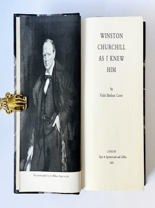 Item #76131 Winston Churchill As I Knew Him. Winston Churchill, Violet Bonham CARTER