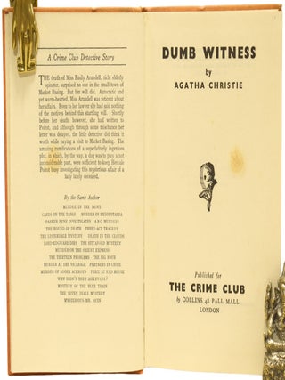 Dumb Witness [Hercule Poirot].
