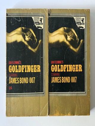 Goldfinger. UK Film tie-in editions [two variant copies of the same impression].