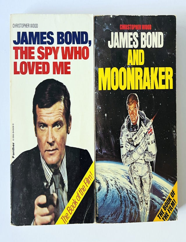 Item #76156 James Bond, The Spy Who Loved Me [and] James Bond and Moonraker. Ian FLEMING, Christopher WOOD.