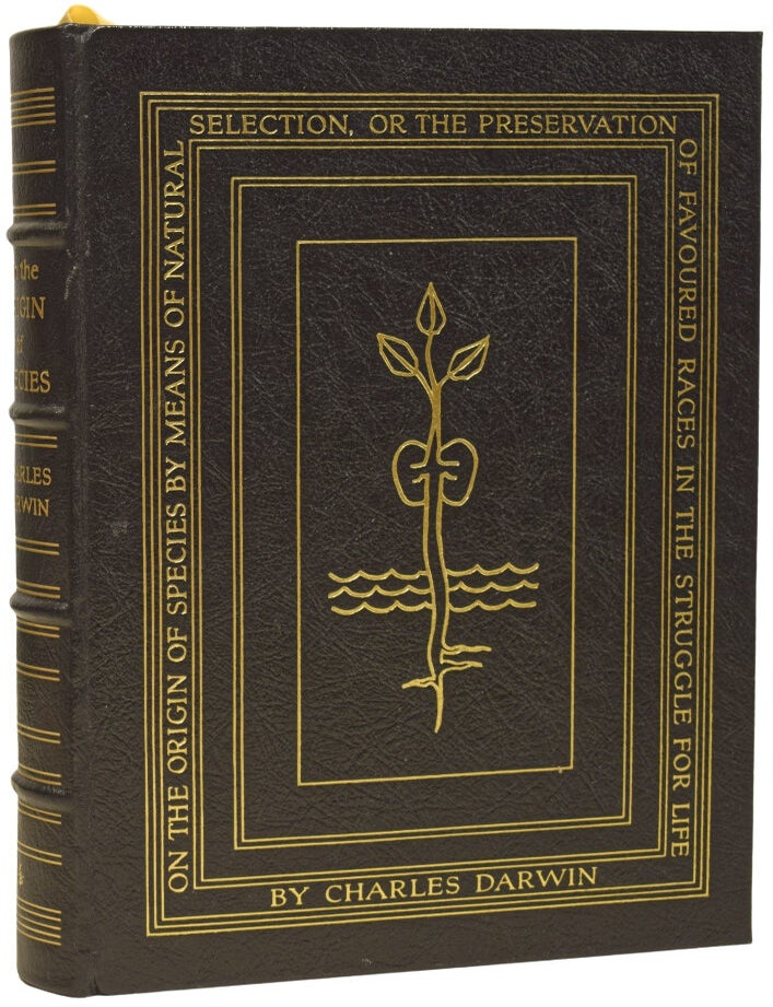 Item #76174 The Origin of Species by Means of Natural Selection, or the Preservation of Favoured Races in the Struggle for Life. Charles DARWIN, Charles G. DARWIN, preface, Paul LANDACRE.