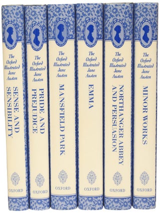The Novels [Works] of Jane Austen. The Oxford Illustrated Jane Austen. The Text based on Collation of the Early Editions by R.W. Chapman. With Notes, Indexes and Illustrations from Contemporary Sources. The works include: Sense and Sensibility, Pride and Prejudice, Mansfield Park, Emma, Northanger Abbey and Persuasion, and Minor Works.