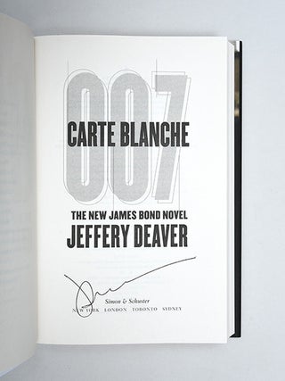 Carte Blanche. A James Bond Novel.