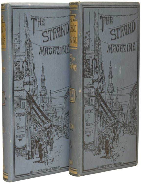 Item #76350 The First Men In the Moon [in] The Strand Magazine. Vol XX-XXI July 1900 -June 1901. H. G. WELLS, Lewis CARROLL, Arthur Conan DOYLE, Carlton DAWE, W. W. JACOBS, A. E W. MASON, Arthur MORRISON, E. NESBIT.