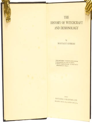 The History of Witchcraft and Demonology.