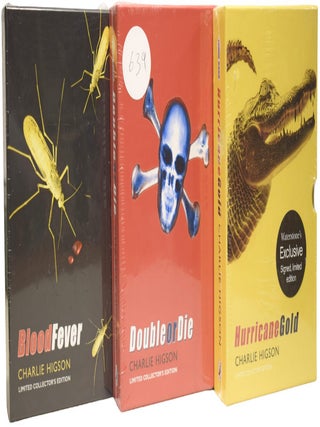 Charlie Higson's Young Bond. Complete FIRST UK Hardcover editions. Silverfin, Blood Fever, Double or Die, Hurricane Gold, By Royal Command and Danger Society.