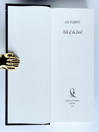 Item #76418 Talk of The Devil. Limited and Trade issues. Ian Lancaster FLEMING